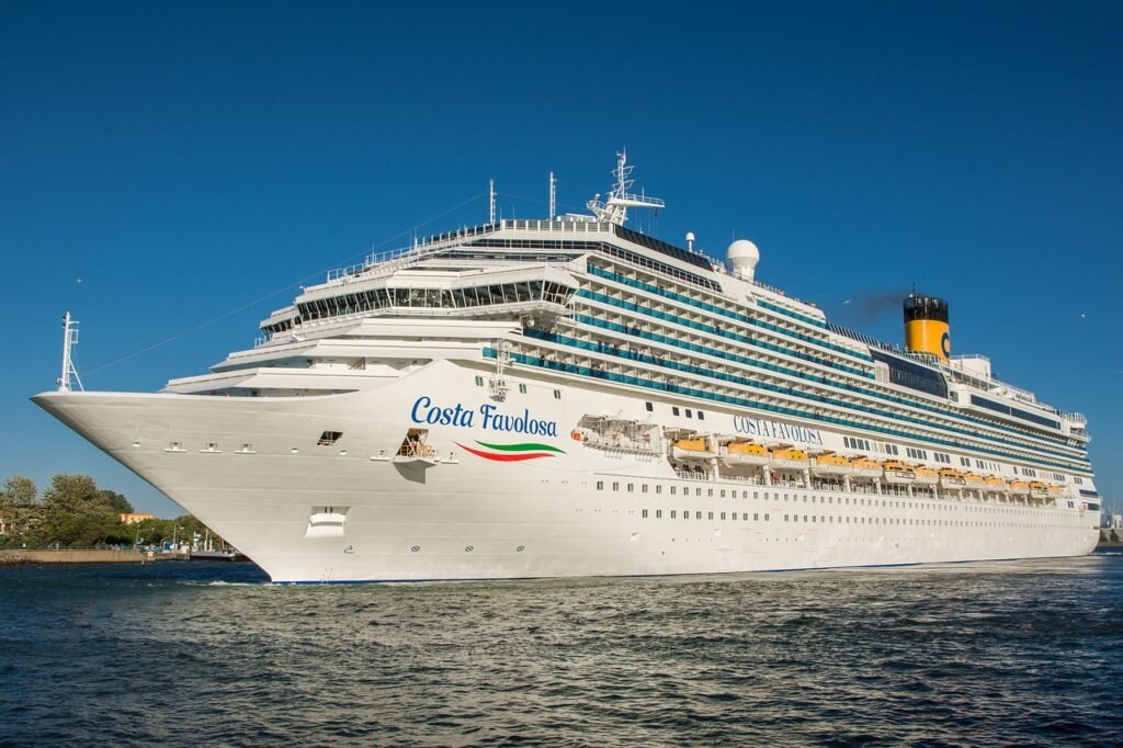 cruise ship, sea, ship travel